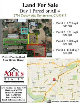 Land For Sale!! Buy 1 Pacel or All 4