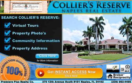 Luxury Estate Home! Collier's Reserve Pool Home From The $1 Million+