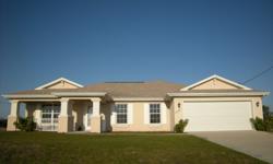 One-level home in Cape Coral FL, fully detached, built 2006. No fees or charges. Hardly lived- in, looks and feels brand new. Building/Structural Inspection and defective drywall test done July 2009, no evidence of any defective drywall. 3 bed 2 bath/full