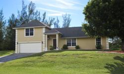 Very, very nice home in a great location on the Cape Coral canal system. Beautiful water views ideal for kayaking and small boats, no Gulf access. The home has been updated with a full security system including cameras. There is a HUGE Master Suite