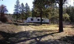 Do you want to live in the mountains? Perfect starter home or summer vacation home, in Pagosa Springs,Colorado. 1997 Mobile on 2.5 acres. Home is around 740 sq ft. 1 large bedroom(master) 1 small bedroom, could be used as an office,1