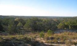 5 acres +/- with great texas hill country location and a never ending view.