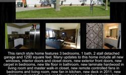 3 Bedroom, 1 Bath, 2 Stall Garage. ALL appliances included and MANY MANY updates.
OPEN HOUSE Sunday May 27th 1