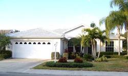 Lovely Ibis Model home loacted in Herons Glen, a gated golf course community in North Fort Myers, FL, is in move-in condition and features 2 bedrooms, 2 bathrooms, den, formal dining, breakfast nook, and in-house laundry. The 2-car attached garage is