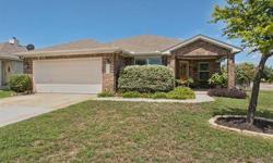 Pride in ownership!!! This lovely one story home in Leander's Horizon Park is located on a corner lot and is loaded inside with upgrades. Features include mohogany front door with lead glass, tile entry, kitchen, & utility room, brick fireplace with