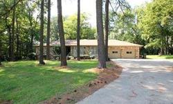 Retreat to your serene & secluded c-d-s 1.3 acre lot tucked inside the city- min from I-440, I-540 & mall! Solid home offers lg rooms, huge patio, basement workshop, bonus could be office/in-law suite/rented room w/ bath & ext door. Updated