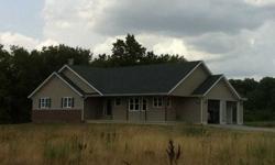 7/10/2012 Beautiful Home on Five Acres! Home Built in 2011 with full walkout basement, Open floor plan on the mail level, custom kitchen with corian counter tops, easy close drawers and large pantry. Breakfast nook off kitchen, Dining Room, Mud Room w/