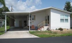 Double-wide modular home (1999) in a 55+ community.The Waterside Club in Manatee Co./Bradenton on Cortez Rd W @ 34th Street W. - Application required w/mgt.Close to shopping, resturants, banks, medical offices and right on the direct bus line out to Anna