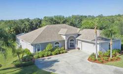 Located at the end of a cul-de-sac in a quiet neighborhood, this pool home has a conservation area view and is very private. A really nice home in a gated, golf community. This home has features found in more expensive homes - great kitchen