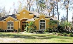 For Sale by Owner. Exquisite home in a beautiful gated equestrian community. This quaint wooded neighborhood is the best kept secret in Ocala. 1.68 acres. Quiet community you must see to appreciate. Built 1999. 4 lg bedrooms, lg office, 3 full baths,