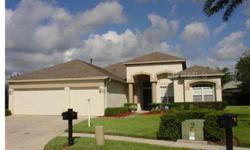 Great floor plan and location. Four beds, office, oversized 3-car garage, pool. Located in Tampa Palms on a cul de sac backing to a pond. Split plan with office, master and master bath on one side, 2 bedrooms and bath off main hall, 4th bed and bath at ba
