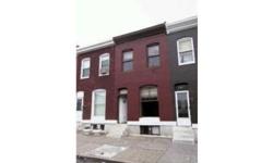 Great Opportunity for the First Time Home Buyer or Investor-Baltimore CitySale-$40,000.00(3) Bedroom(2) Full Bathroom(3) Level Townhouse - with Basement Close to