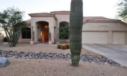 Perfect site for this lovely, well maintained & cared for home on 1 of the largest lots in the subdivision. Nice cul-d-sac placement for this over 1/2 acre parcel with big backyard to enjoy the beauty of the natural Sonoran Desert landscape & gorgeous