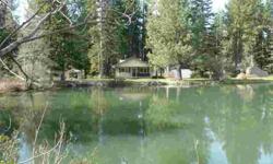Discover the mystique of the Teanaway River Valley from this secluded 3.9 acre parcel with approx. 500 feet of private pond waterfront frontage. Relax on the covered deck and absorb the quiet beauty of the water and the ridge beyond. The well cared for