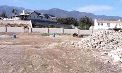 1.2 acre Estate Home lot located in a very desirable area of north Rancho Cucamonga. House design plans have been reviewed & approved with the City for a 6,000+ sq/ft. high quality single story home. [Designed by Century Heritage Builders and plans are