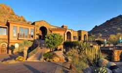 Reduced! An extraordinary property nestled just under Pinnacle Peak on the highest lot in prestigious Estancia. A unique & exceptional example of tradition, charm & elegance. Perfectly suited for gracious living & the keen golfers' lifestyle. Beautifully