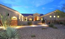 Stunning immaculate home on almost an acre,full mountain views, 4 bedrooms in the main house + a 436 s.f. casita, granite slab kitchen counter tops with tile back splash, stainless appliances, walk in pantry, formal dining room, great room, gas fireplace