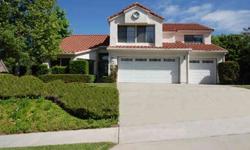 Beautiful 2-story home in the Sierra La Verne gated community with very nice curb appeal. Desirable main floor master bedroom. Spacious master bedroom offers a master bath with separate tub and shower and his and her sinks. Floor plan offers a step down
