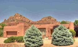 Pristine contemporary SW pueblo built home for year-round enjoyment inside & out! Located in desirable neighborhood of upscale homes, among fabulous red rock mountains, natl forest, hiking & biking trails yet close to Sedona. Loaded with upgrades, Pella