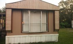 Selling a 1983 West 2/1 single-wide mobile home in Sunrise Mobile Home Park off US Hwy 41 in Lutz for $6,000 OBO. Home features new exterior paint, large kitchen (lots of cabinet space and two pantries), large bathroom. Bathroom & hall have fresh paint.