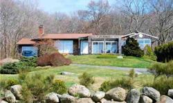 Waterviews for miles with Osprey soaring overhead! This mid century modern home has waterfront across the street with deeded access and permission for future dock. Please ask agent for copy. Serene 2 acres with natural spring fed pond offers privacy.