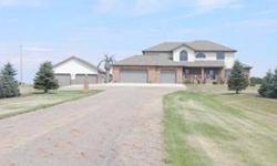 Call SHIRLEY THOMAS (701) 400-3004 orDARCY FETTIG (701) 400-1100 for more details or for a private showing! Outstanding 40 acre setting with beautiful home with over 4,000 square feet, heated shop and barn located just minutes North of Bismarck. Spacious