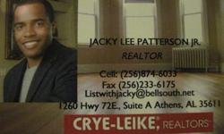 CALL JACKY FOR A FREE LIST OF FORECLOSURES IN LIMESTONE, MADISON & MORGAN COUNTY!! IT'S FREE!!MY SERVICE IS FREE TO ALL BUYERS!!JACKY PATTERSON JR.CRYE-LEIKE REALTORS ATHENS (256) 874-6033