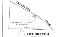 NICE 5.7 ACRE LOT WITH 941 FEET OF ROAD FRONTAGE. SELLER WILL PROVIDE BUILDING PLANS, AND FREE PARK MODEL TRAILER THAT IS YOUR TO KEEP! LIVE IN THE TRAILER WHILE YOUR BUILDING YOUR HOME! SELLER CAN ALSO BUILD TO SUIT. 3 BEDROOM SEPTIC DESIGN ON FILE.
